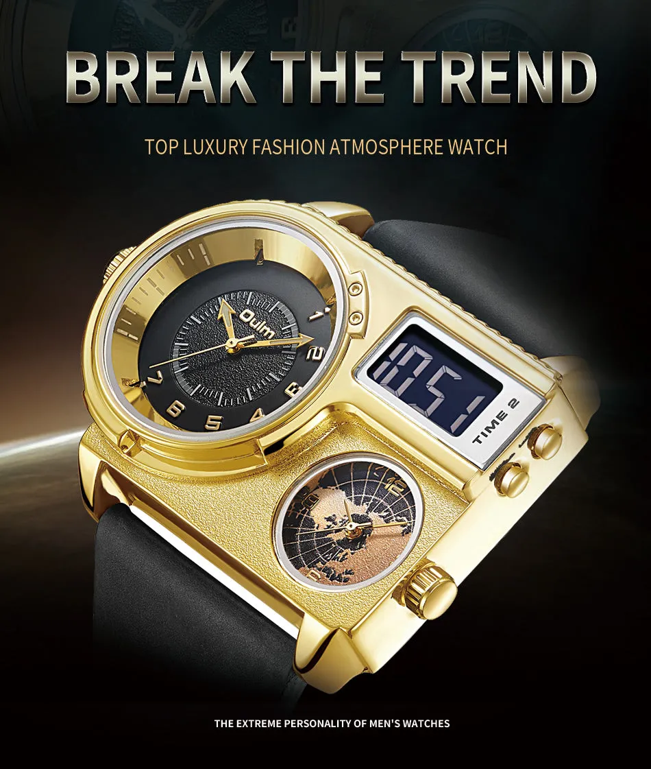 Dual Display Watch, Two Time Zone