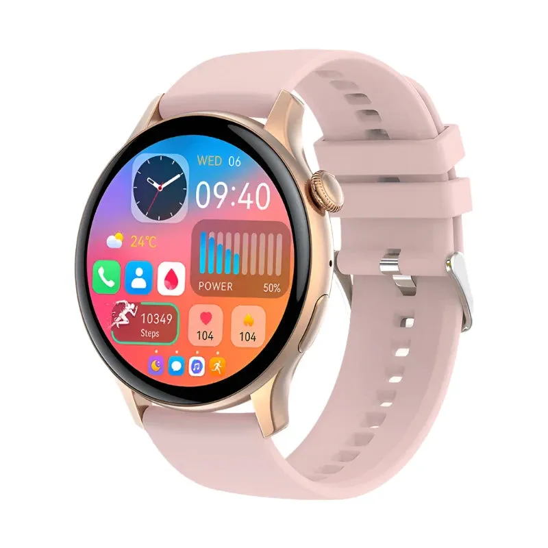 ELEGANCE® LuxeFit Women Smartwatch 466*466 AMOLED 1.43" HD Screen Always Display Time Bluetooth Call IP67 Waterproof Sports Smart Watch