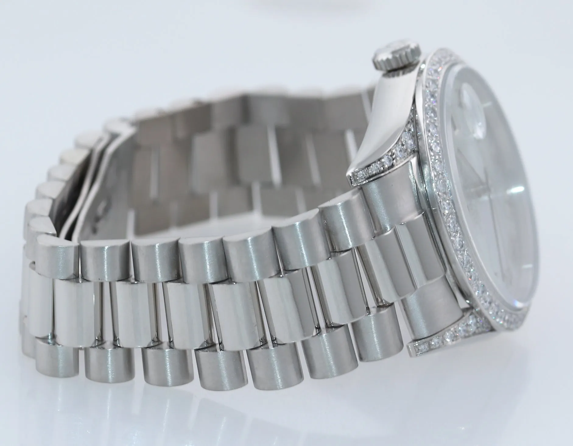 FACTORY Rolex Day-Date President 18296 Diamond Lugs Bezel 36 Platinum Watch Box