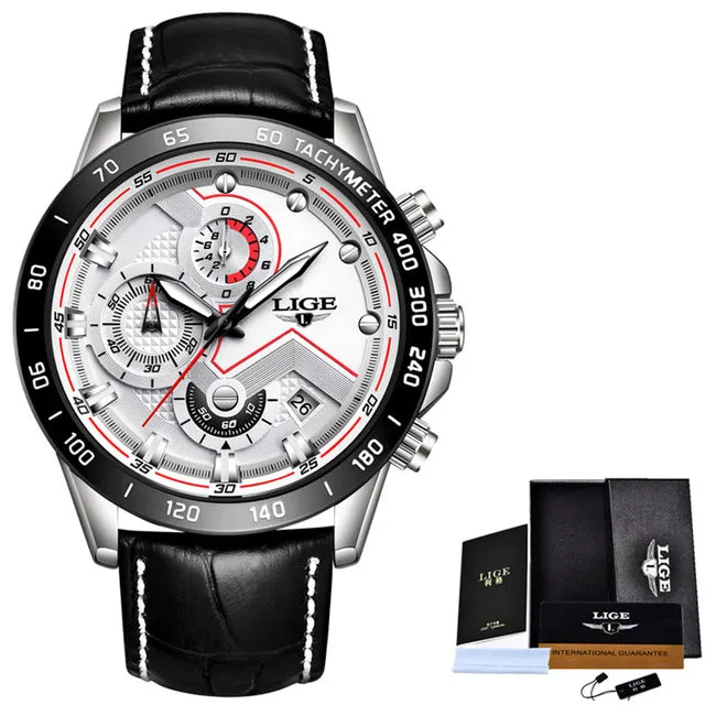 Fashion Top Luxury Brand Watch Men's Casual Gold Quartz