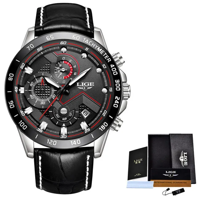 Fashion Top Luxury Brand Watch Men's Casual Gold Quartz