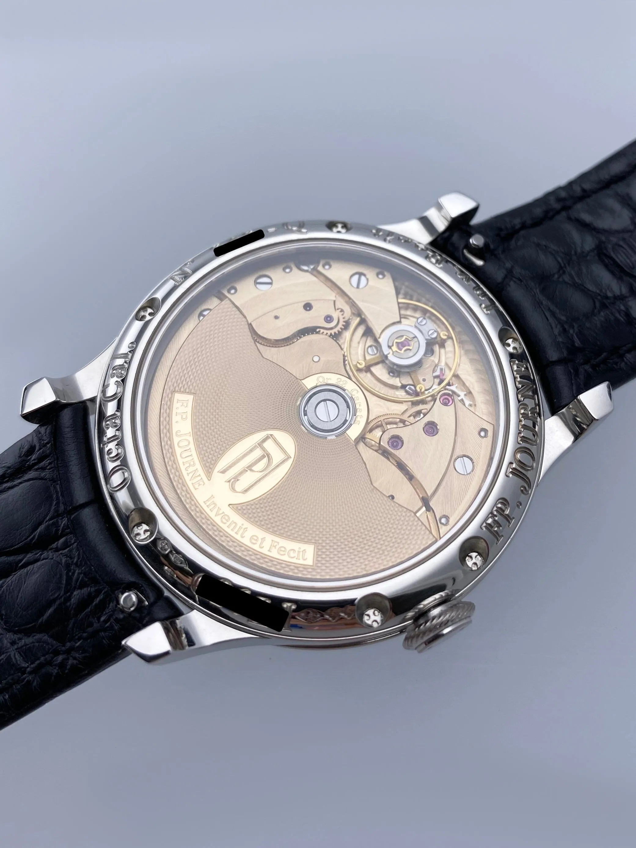 F.P.Journe Octa Calendrier 38mm Silver Dial Platinum Mens Watch Box Papers