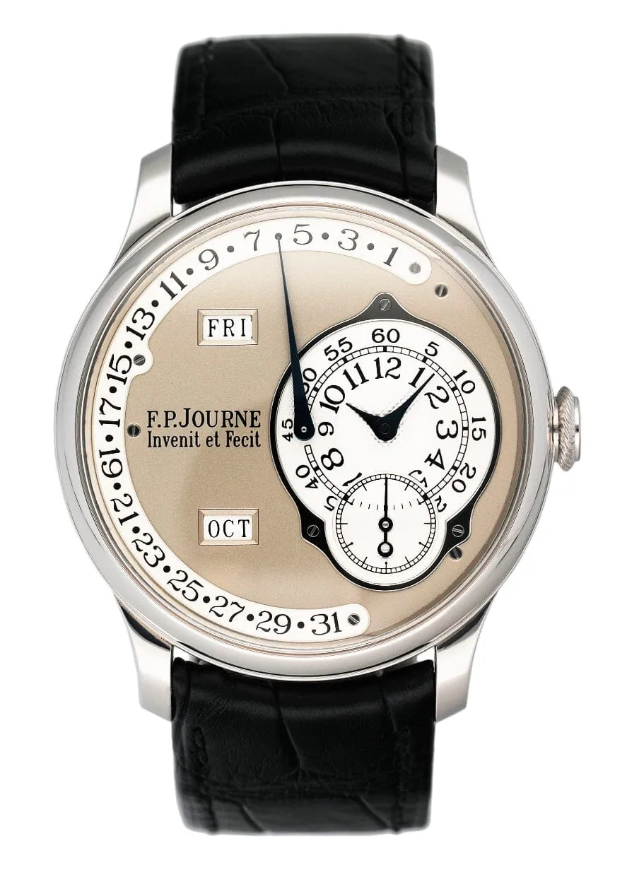 F.P.Journe Octa Calendrier 38mm Silver Dial Platinum Mens Watch Box Papers