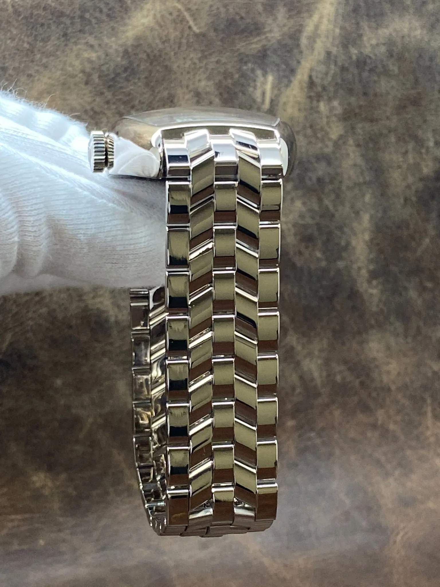 Franck Muller Master Banker 5850 MB 18K White Gold Blue Dial Automatic Men's Watch