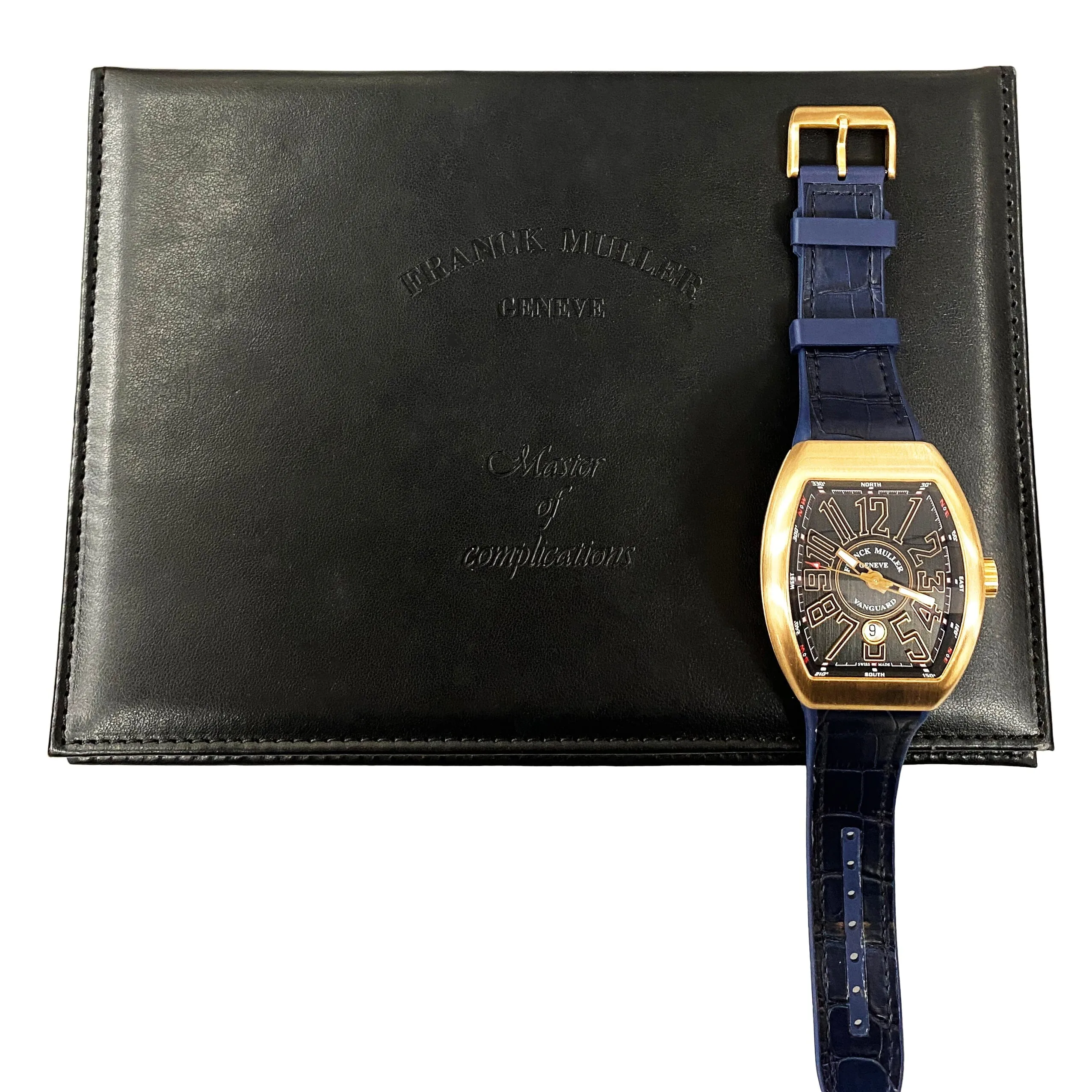 Franck Muller Vanguard V 45 SC DT Black Dial Mens Watch With Papers
