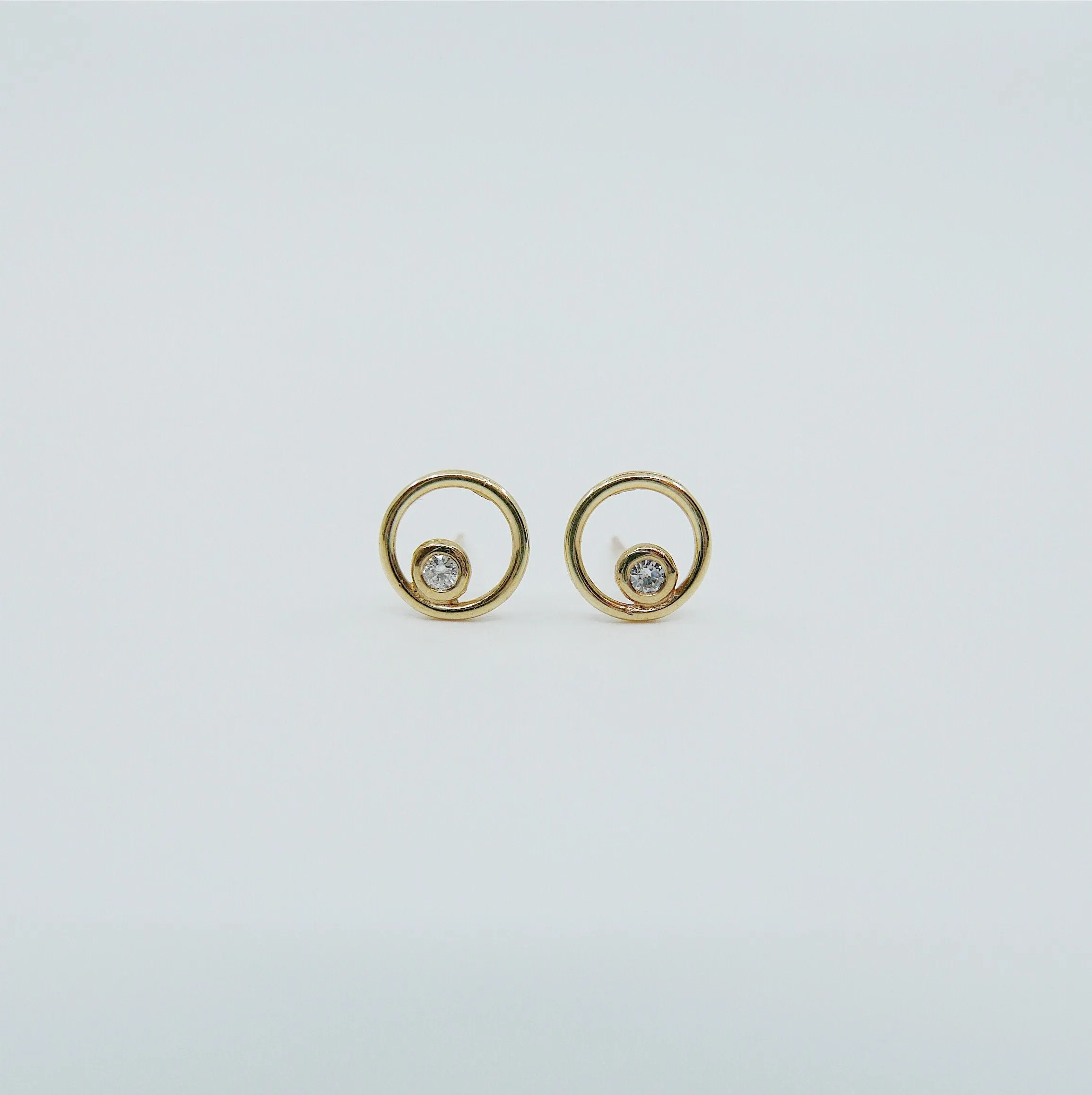 Full Circle Diamond Earrings