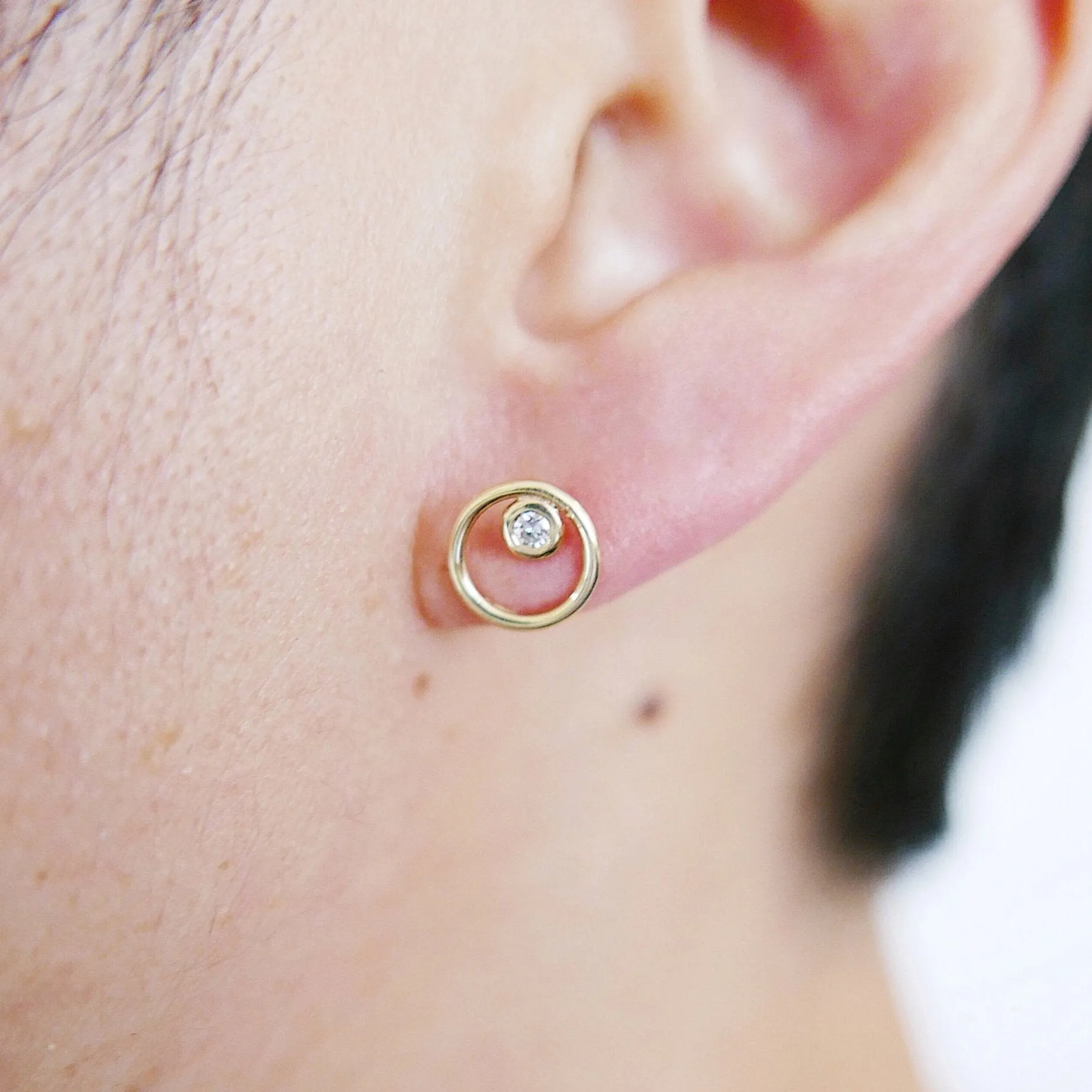 Full Circle Diamond Earrings