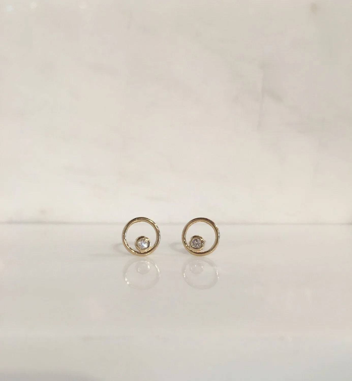 Full Circle Diamond Earrings