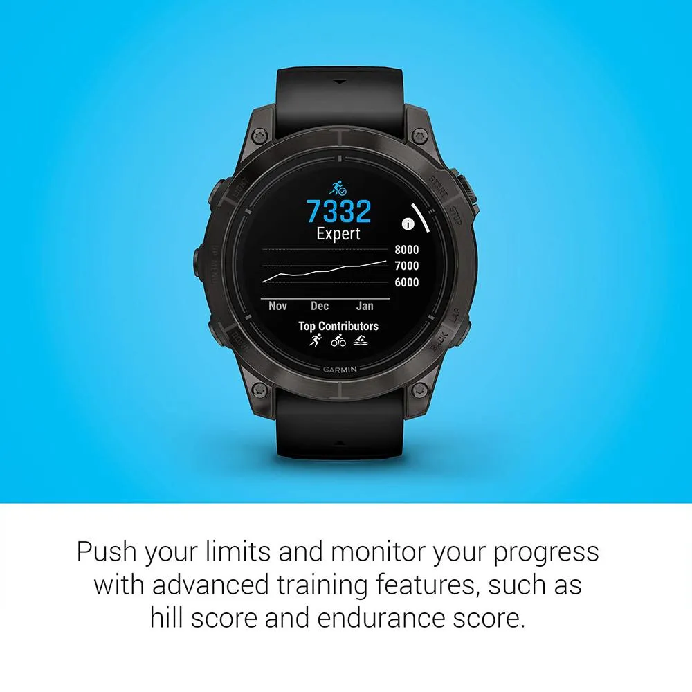 Garmin Epix Pro (Gen 2) 47mm Sapphire Carbon Gray DLC Black with 2 Year Warranty