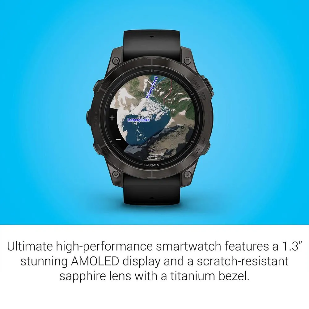 Garmin Epix Pro (Gen 2) 47mm Sapphire Carbon Gray DLC Black with 2 Year Warranty