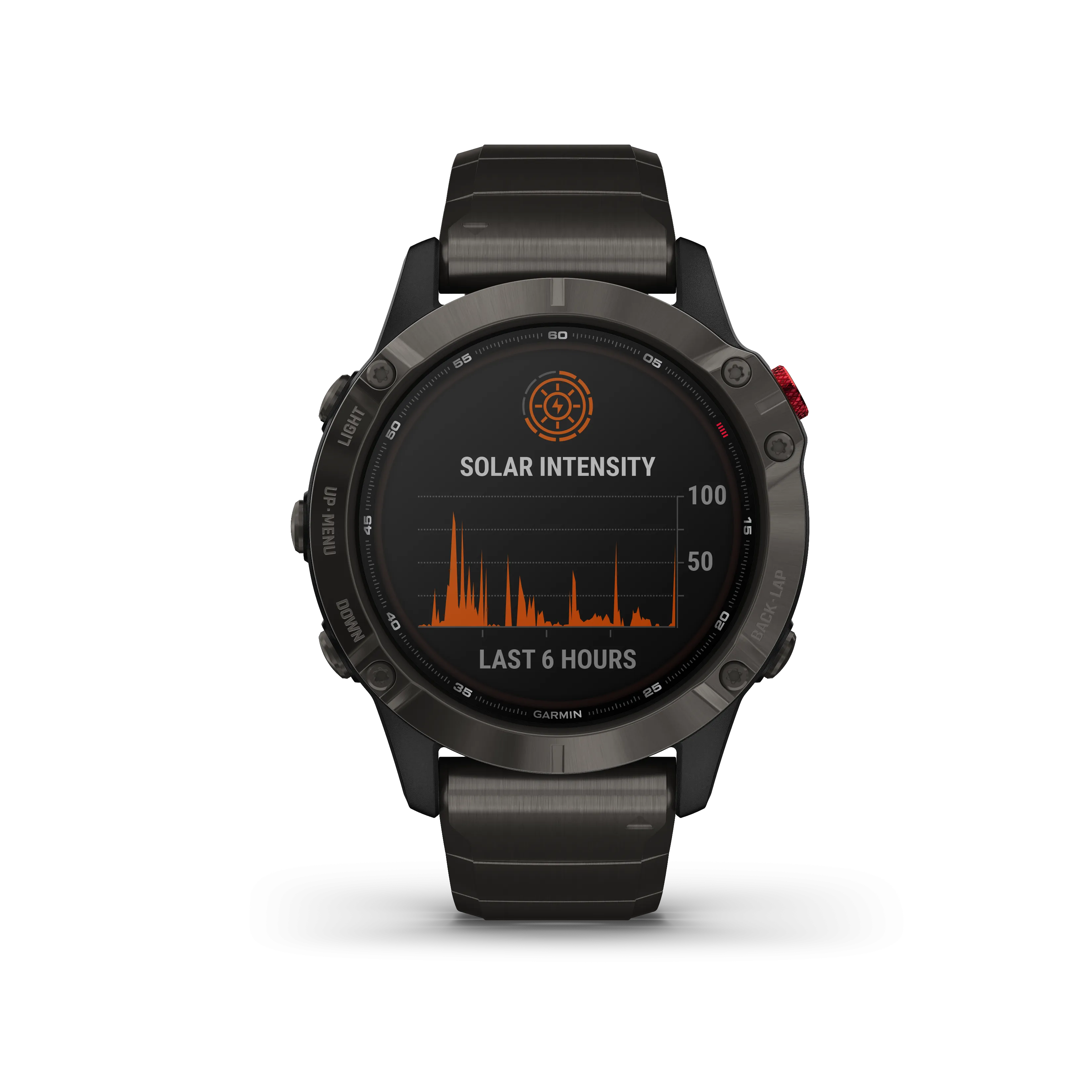 Garmin Fenix 6 Pro Solar Premium Multisport GPS Watches with Wearable4U Bundle (Earbuds or Power Pack)
