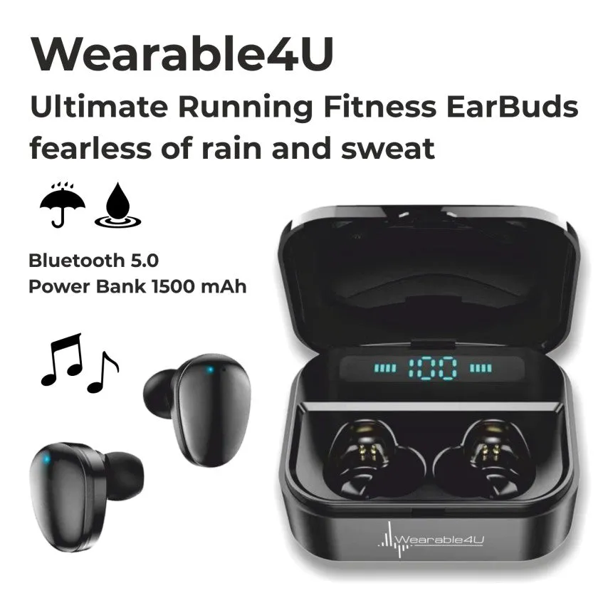 Garmin Fenix 6 Pro Solar Premium Multisport GPS Watches with Wearable4U Bundle (Earbuds or Power Pack)