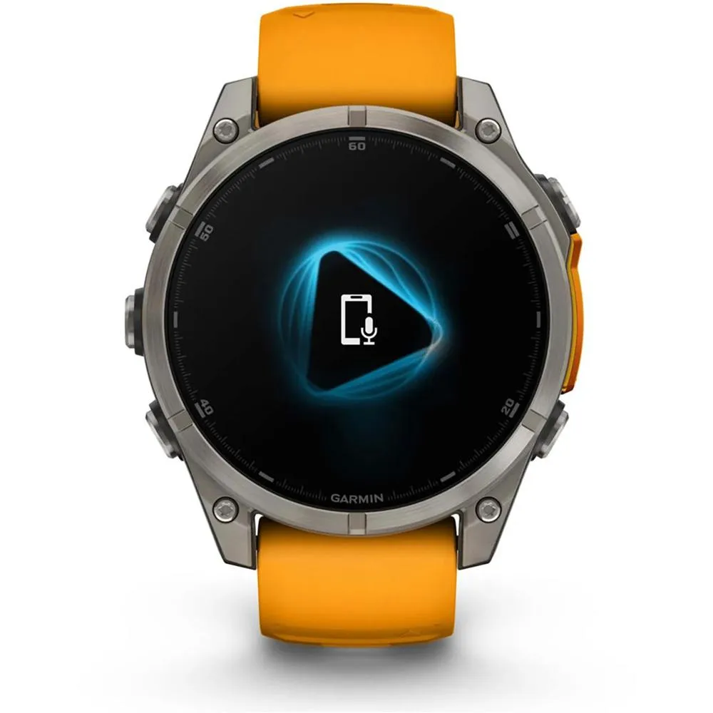 Garmin Fenix 8 47mm Smartwatch, AMOLED, Sapphire, Titanium   Accessories Bundle