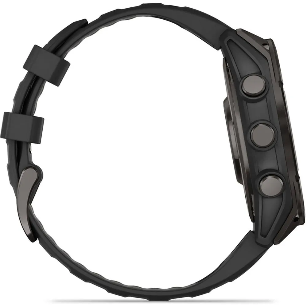 Garmin Fenix 8 47mm Smartwatch, Sapphire, Carbon Gray Titanium   Accessories Bundle