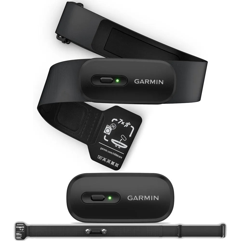 Garmin Forerunner 165 Music Smart Sport Watch M.Gray  Whitestone  HRM 200 (M-XL) Bundle
