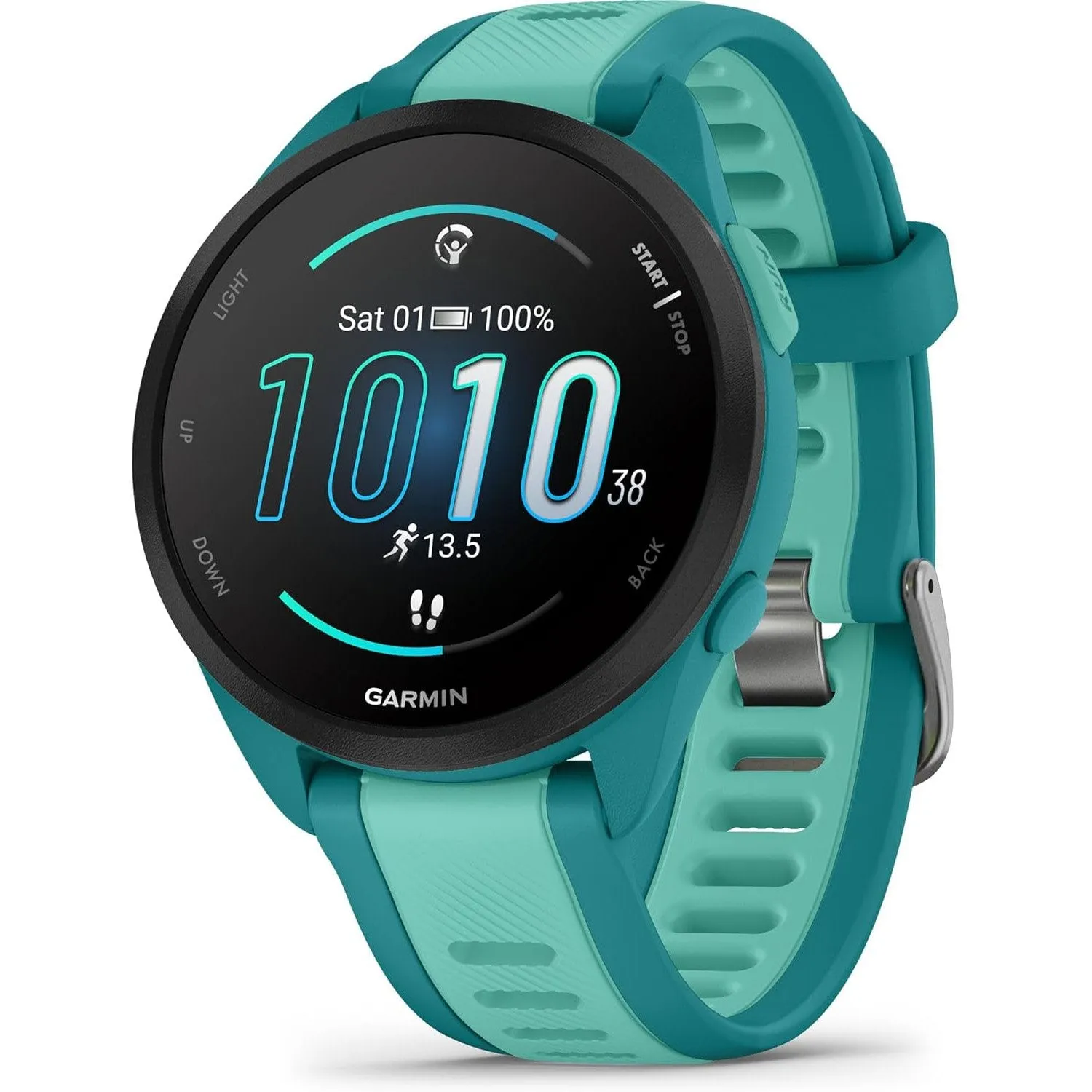 Garmin Forerunner 165 Music Smart Sport Watch, Turquoise   Aqua