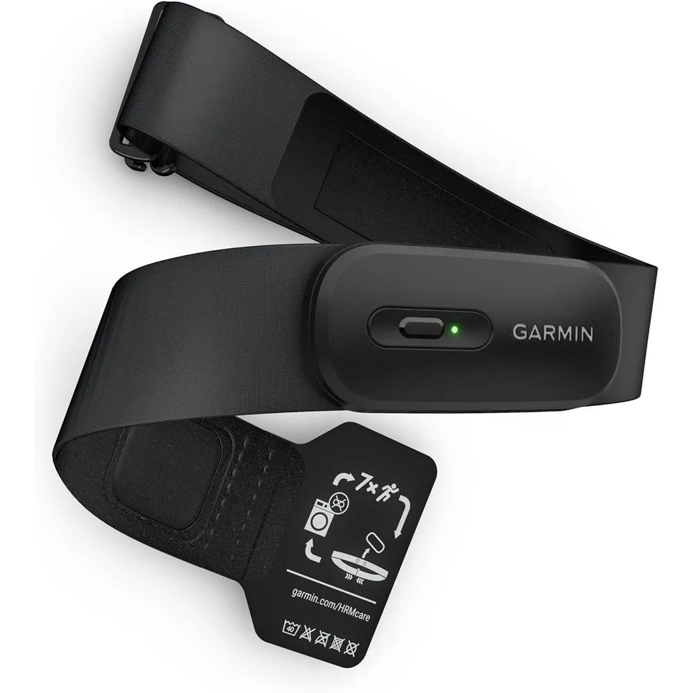 Garmin Forerunner 165 Smart Sport Watch, Mist Gray   Whitestone   HRM 200 (M-XL) Bundle