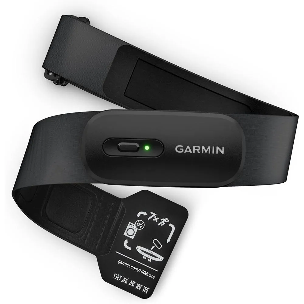 Garmin Forerunner 165 Smart Sport Watch, Mist Gray   Whitestone   HRM 200 (M-XL) Bundle
