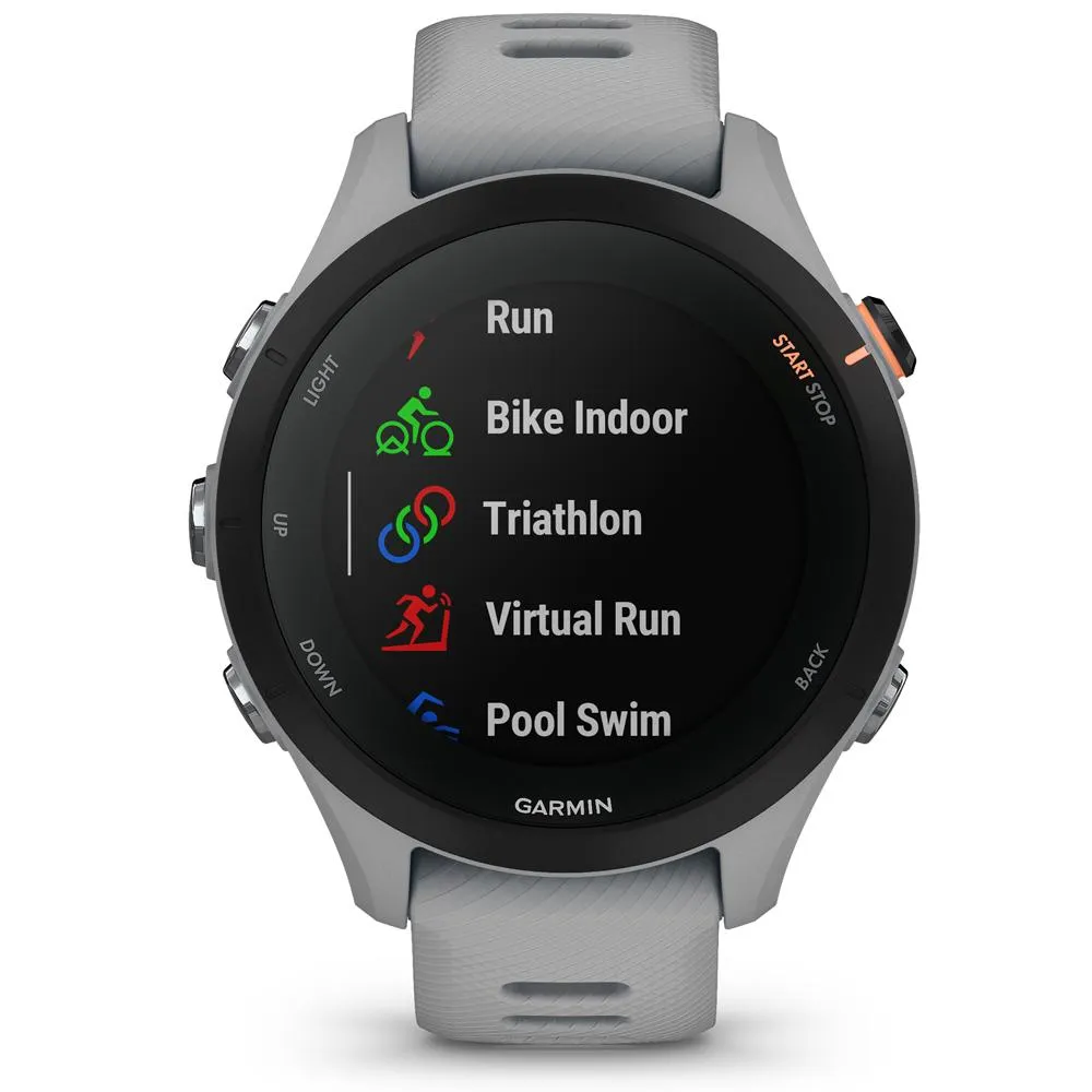 Garmin Forerunner 255S GPS Smartwatch, Powder Grey w/ Accessories Bundle