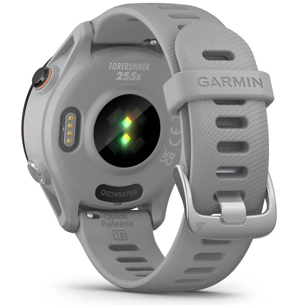 Garmin Forerunner 255S GPS Smartwatch, Powder Grey w/ Accessories Bundle