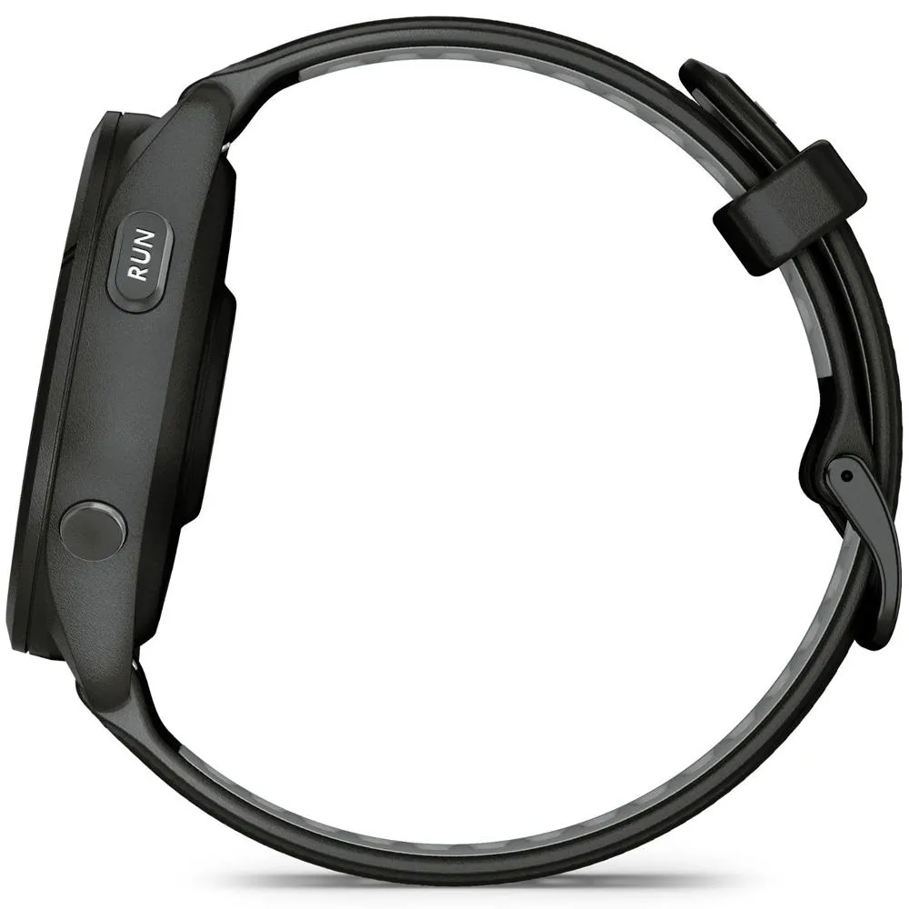 Garmin Forerunner 265 GPS Smartwatch, Black/Powder Gray w/ Accessories Bundle