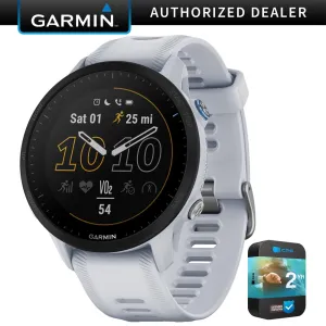 Garmin Forerunner 955 Solar GPS Smartwatch Whitestone   2 Year Extended Warranty