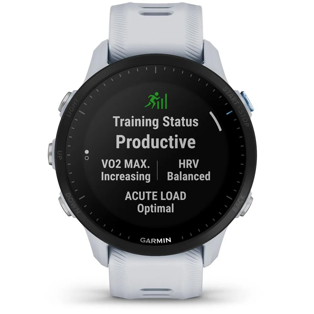 Garmin Forerunner 955 Solar GPS Smartwatch Whitestone   2 Year Extended Warranty