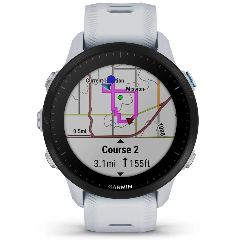 Garmin Forerunner 955 Solar GPS Smartwatch Whitestone   2 Year Extended Warranty