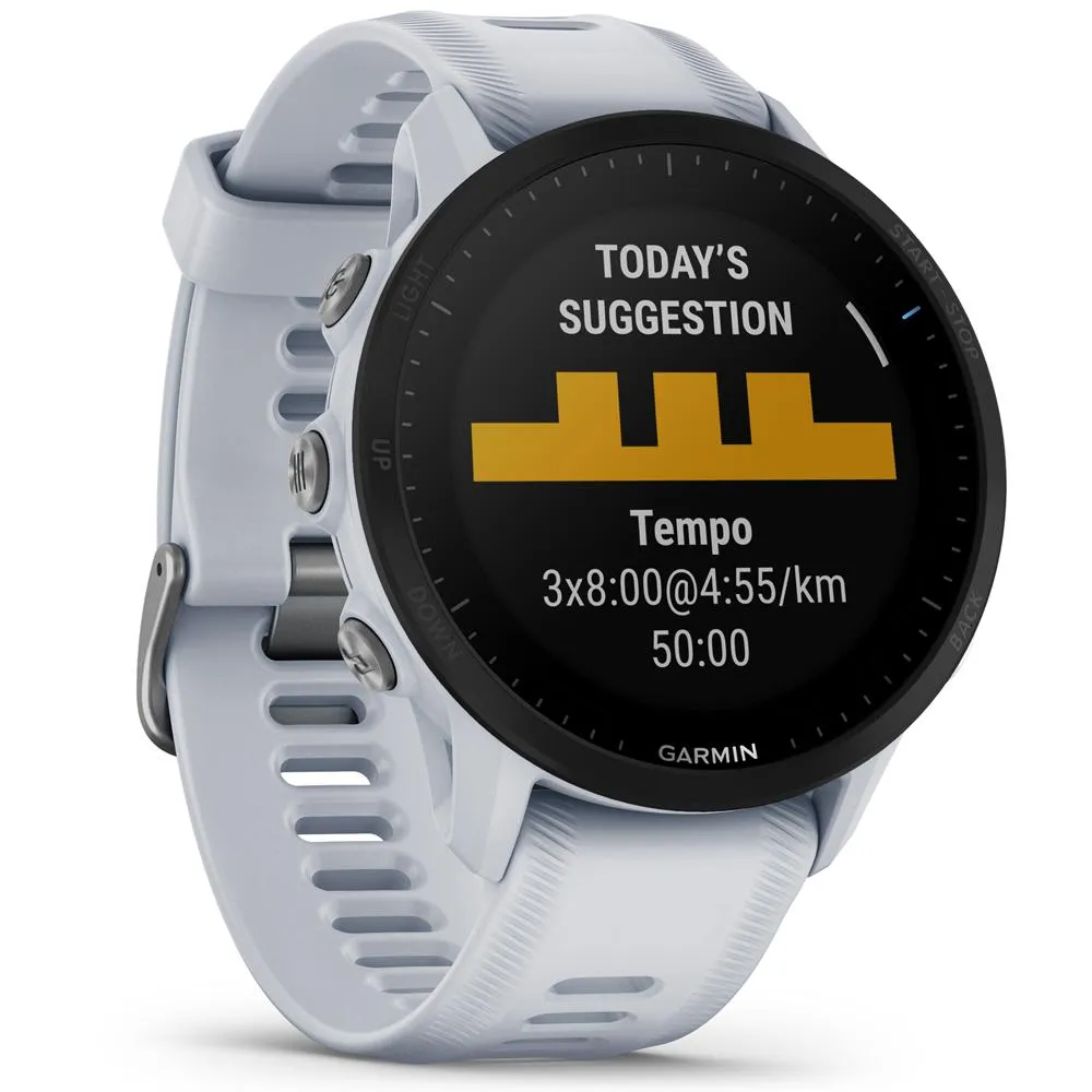 Garmin Forerunner 955 Solar GPS Smartwatch Whitestone   2 Year Extended Warranty