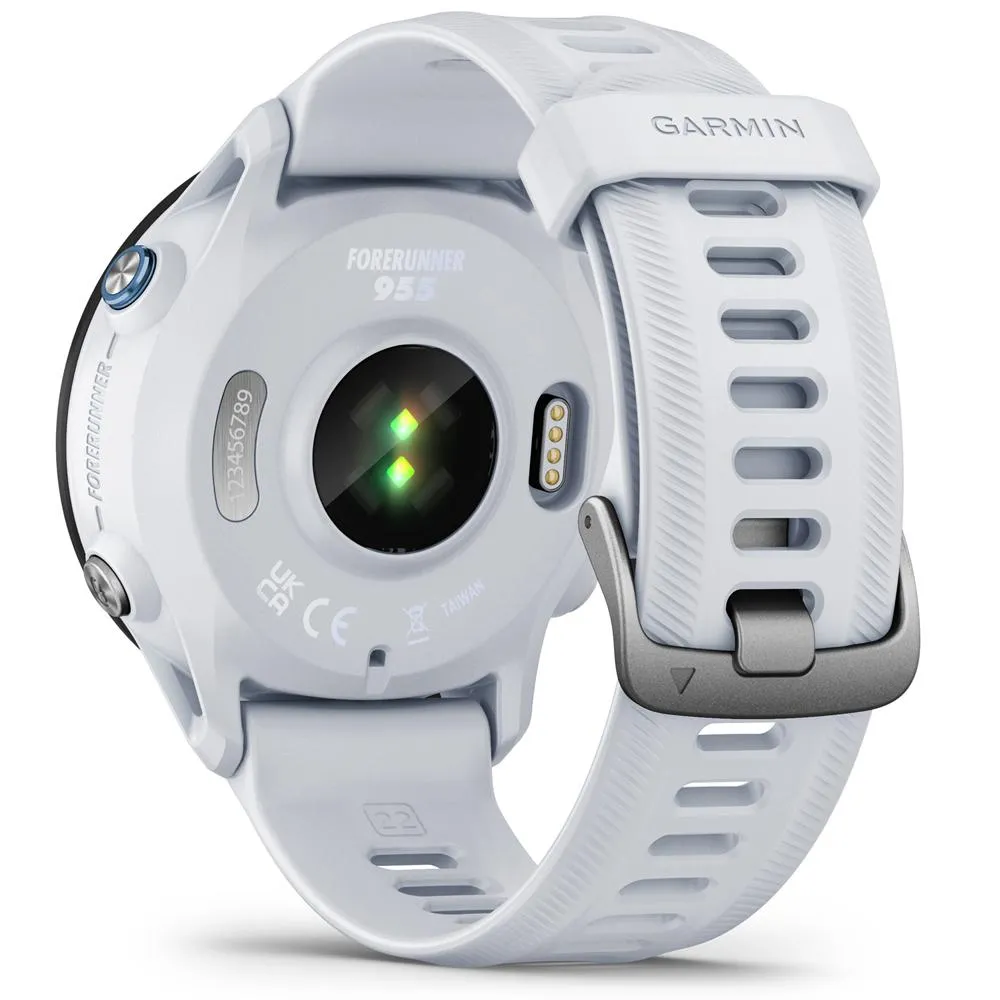 Garmin Forerunner 955 Solar GPS Smartwatch Whitestone   2 Year Extended Warranty