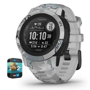 Garmin Instinct 2S Rugged Outdoor Smartwatch Camo Edition Mist Camo   Warranty