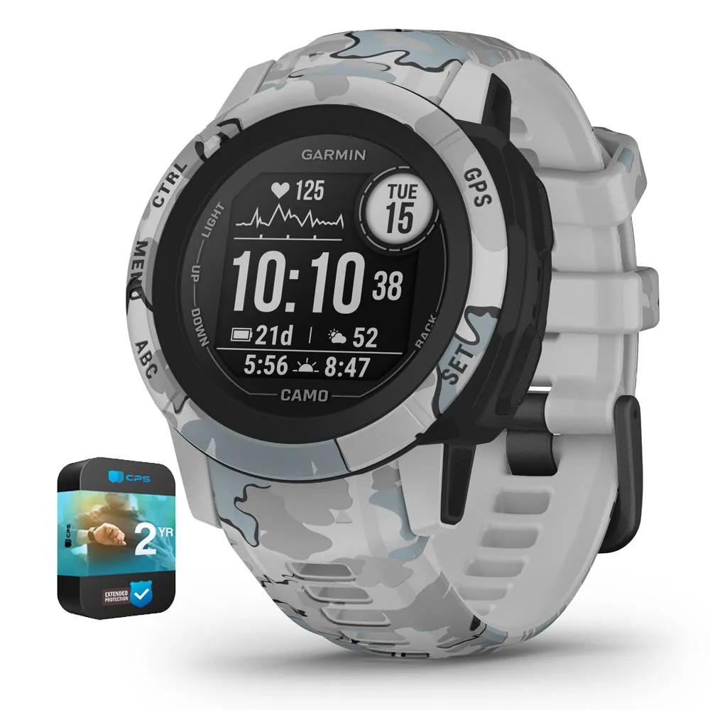 Garmin Instinct 2S Rugged Outdoor Smartwatch Camo Edition Mist Camo   Warranty