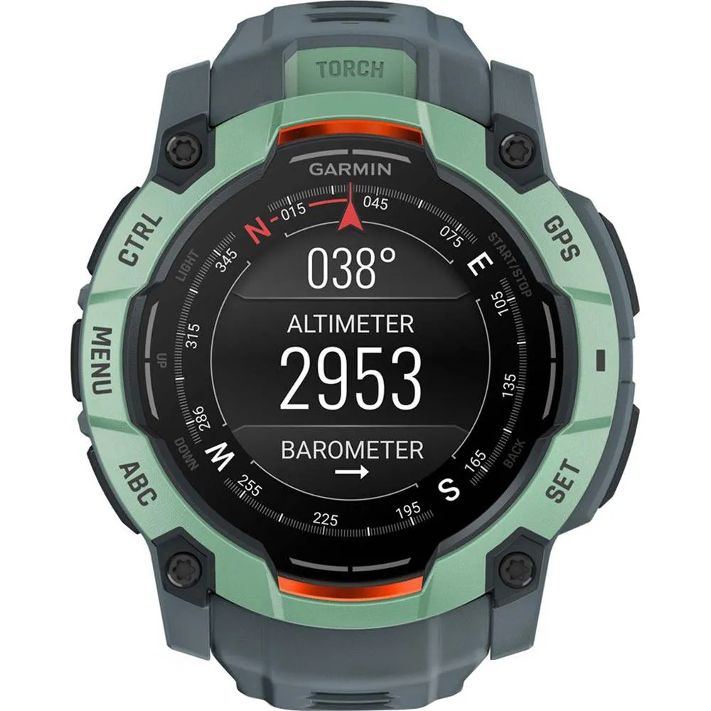 Garmin Instinct 3 50mm GPS Smartwatch, AMOLED   Wearable Light   2 Yr Warranty Bundle