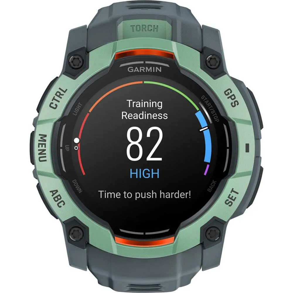 Garmin Instinct 3 50mm GPS Smartwatch, AMOLED   Wearable Light   2 Yr Warranty Bundle