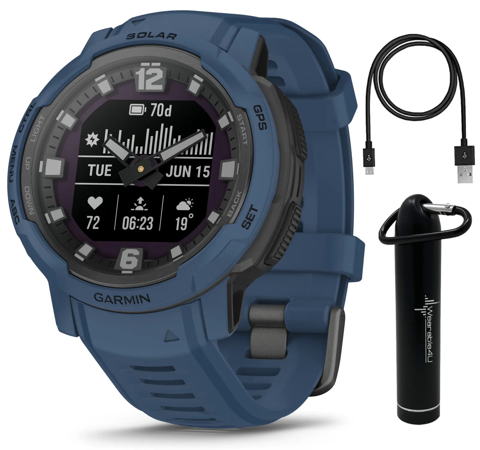 Garmin Instinct Crossover Series Hybrid Rugged Smartwatch