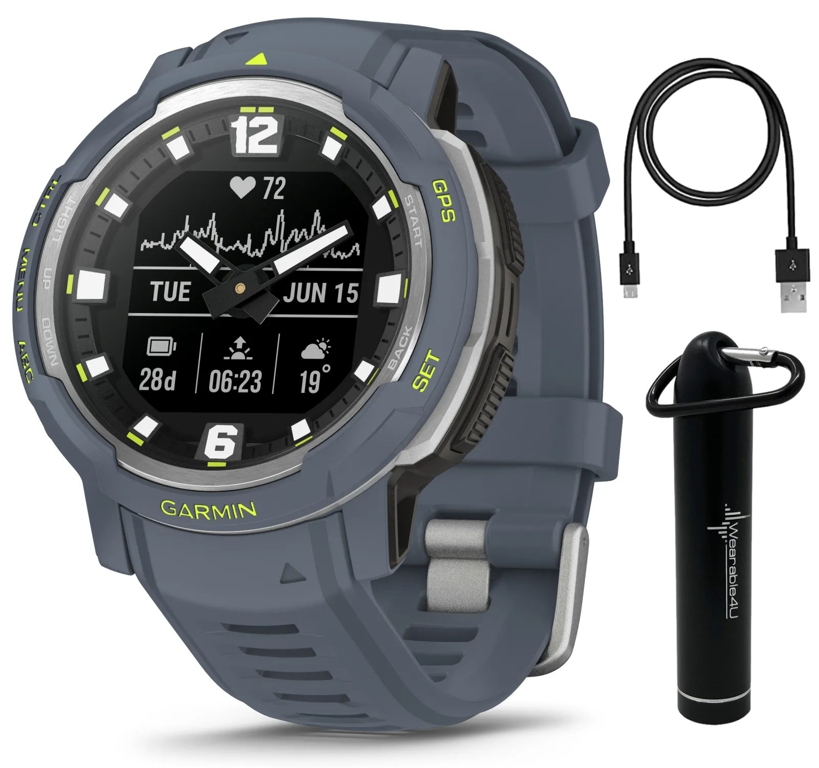 Garmin Instinct Crossover Series Hybrid Rugged Smartwatch