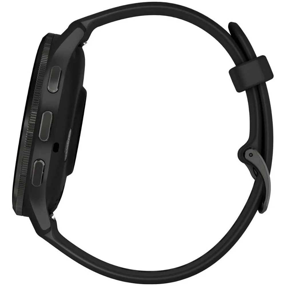 Garmin Venu 3 Fitness GPS Smartwatch Steel Bezel w/ Black Case   Warranty Bundle