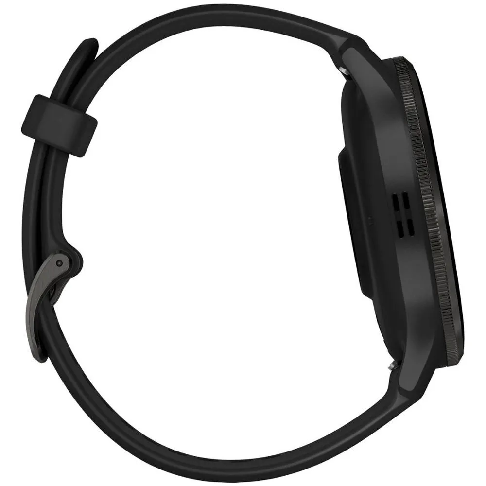 Garmin Venu 3 Fitness GPS Smartwatch Steel Bezel w/ Black Case   Warranty Bundle