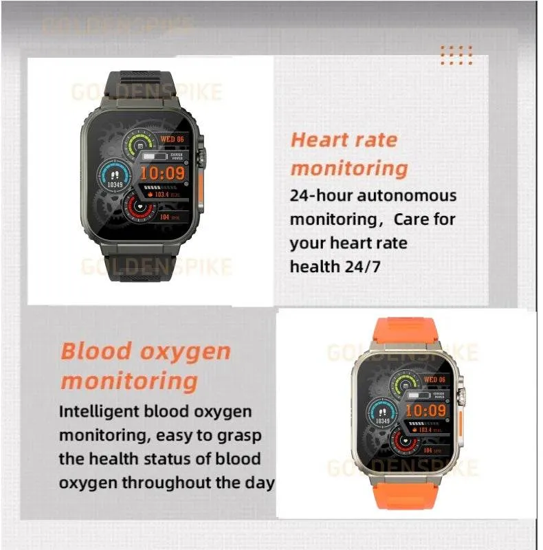 GOLDENSPIKE S10 Ultra Smartwatch 4G Android Titanium alloy 2.2inch AMOLED Screen with 8MP Camera WIFI GPS Google Play Store Smartwatch 256GB