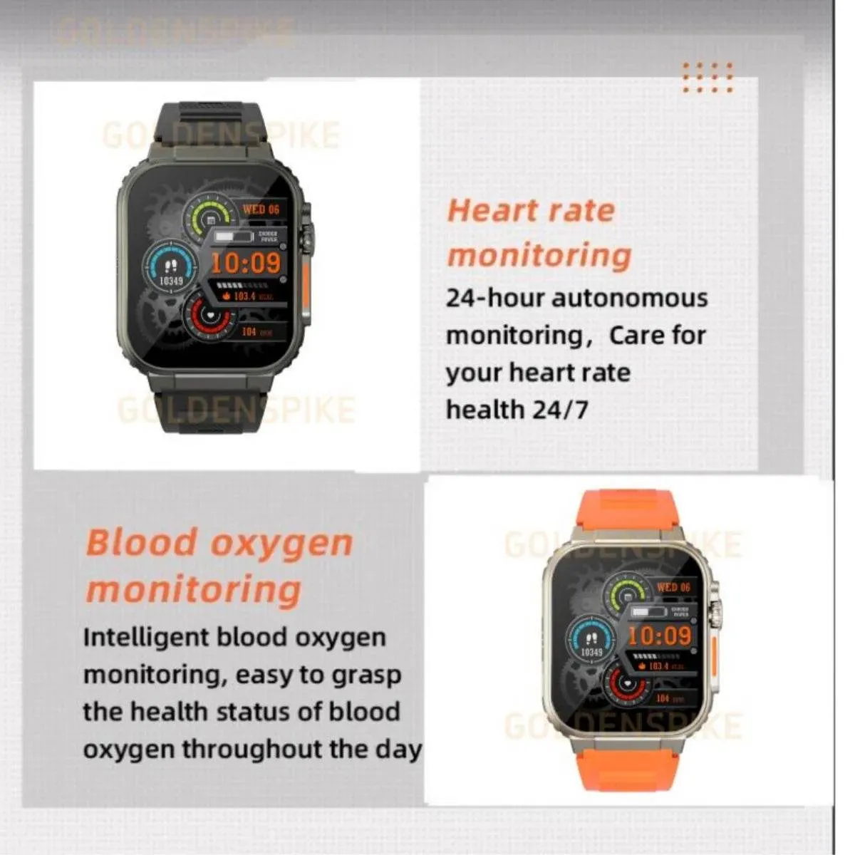GOLDENSPIKE S10 Ultra Smartwatch 4G Android Titanium alloy 2.2inch AMOLED Screen with 8MP Camera WIFI GPS Google Play Store Smartwatch 256GB