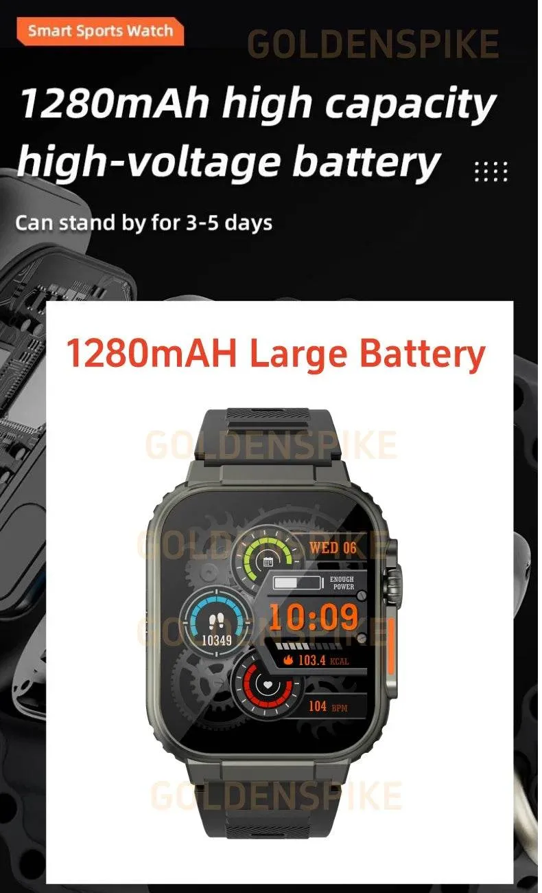 GOLDENSPIKE S10 Ultra Smartwatch 4G Android Titanium alloy 2.2inch AMOLED Screen with 8MP Camera WIFI GPS Google Play Store Smartwatch 256GB