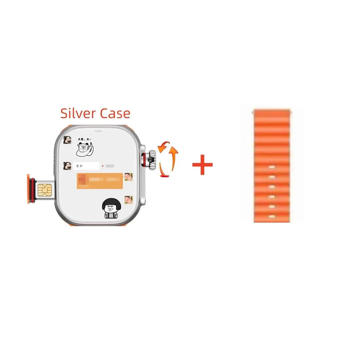 GOLDENSPIKE S10 Ultra Smartwatch 4G Android Titanium alloy 2.2inch AMOLED Screen with 8MP Camera WIFI GPS Google Play Store Smartwatch 256GB