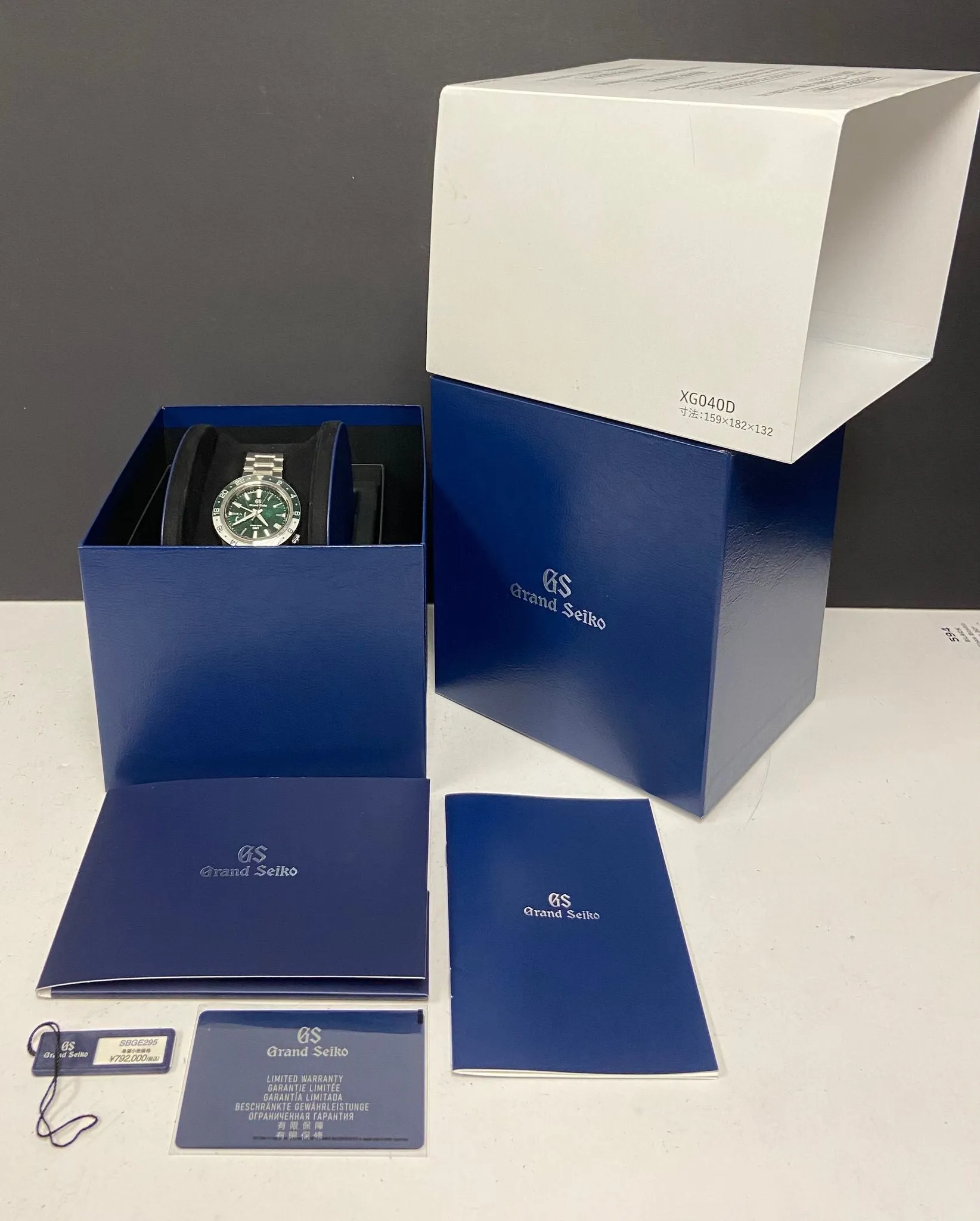 Grand Seiko Sport Collection Hotaka GMT SBGE295 Green Dial Spring Drive Men's Watch