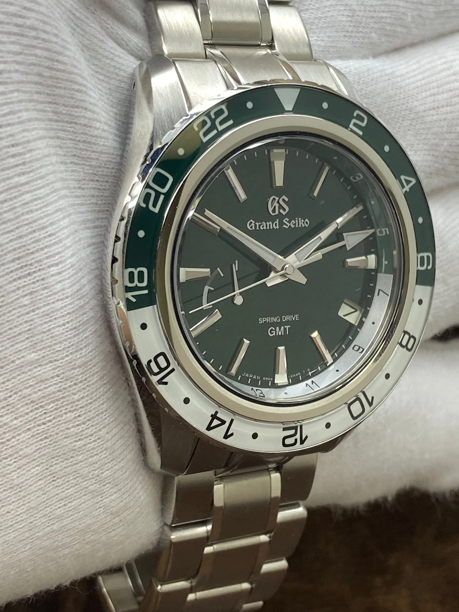 Grand Seiko Sport Collection Hotaka GMT SBGE295 Green Dial Spring Drive Men's Watch