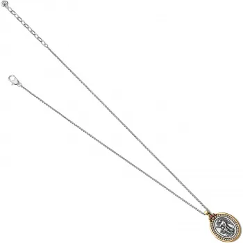 Guardian Angel Two-Tone Pendant Necklace JM2983