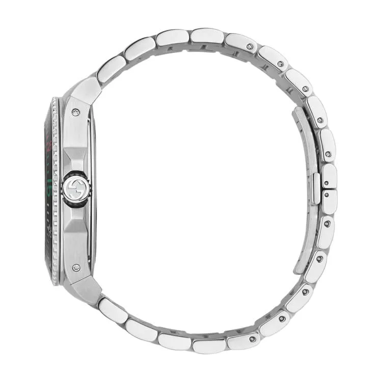 Gucci Dive watch, 45mm Black Dial Stainless Steel Men's Watch YA136221