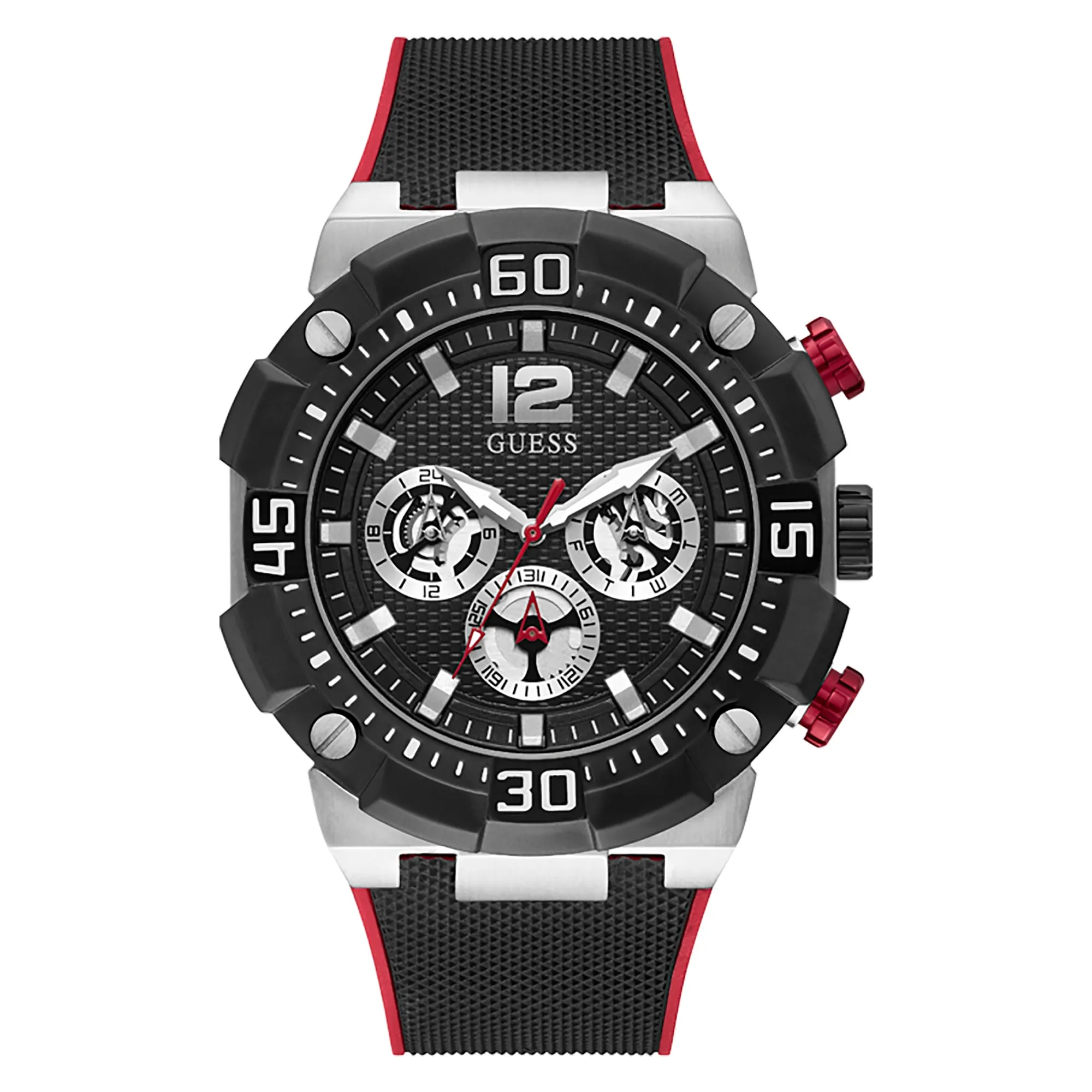 Guess Men's Watch Silver Tone Case Quartz