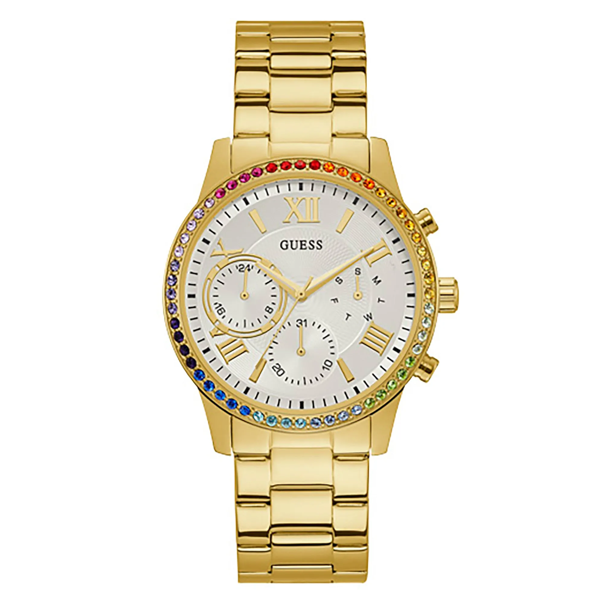 Guess Women's Watch Gold Tone Case Quartz