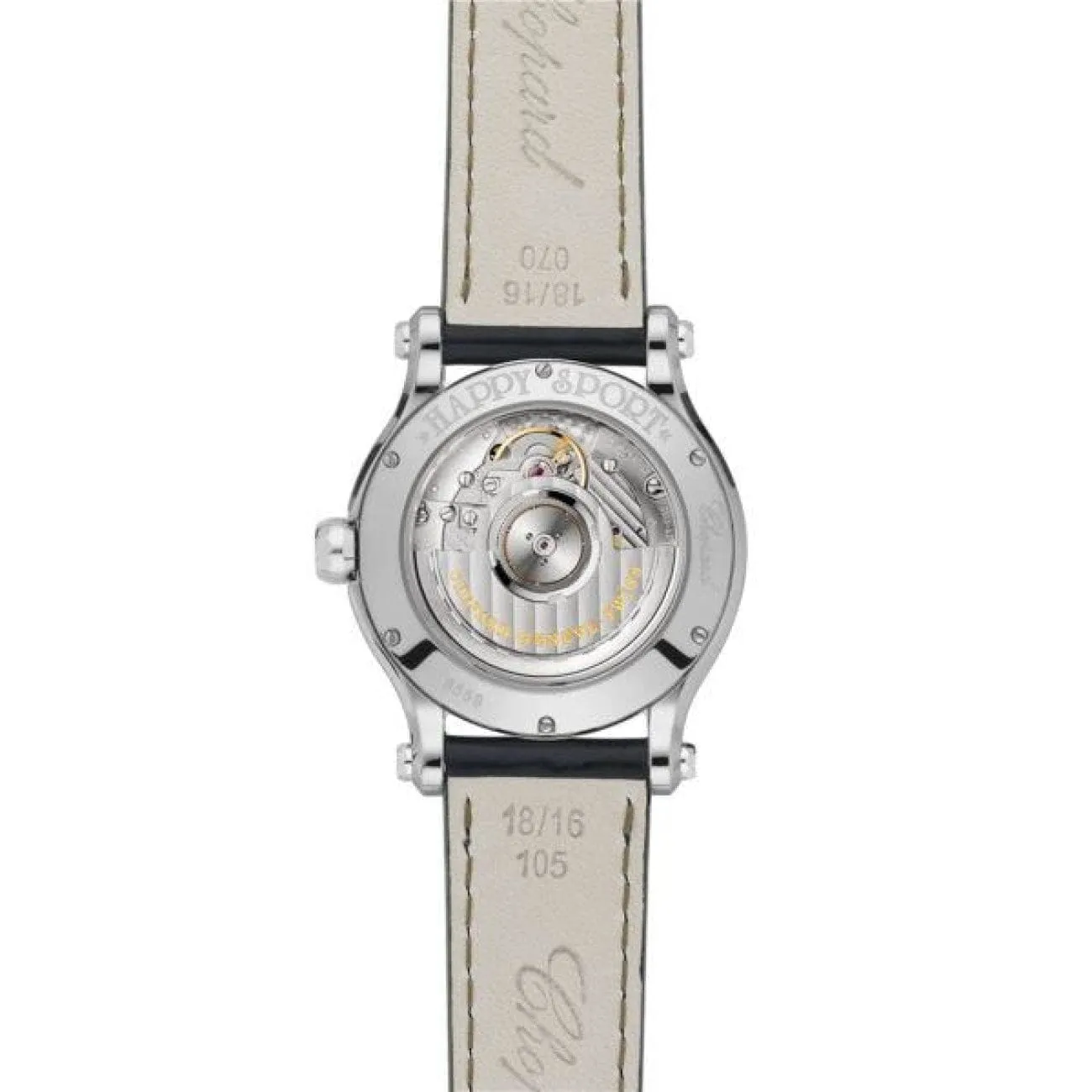 Happy Sport 36 MM Automatic Stainless Steel And Diamonds