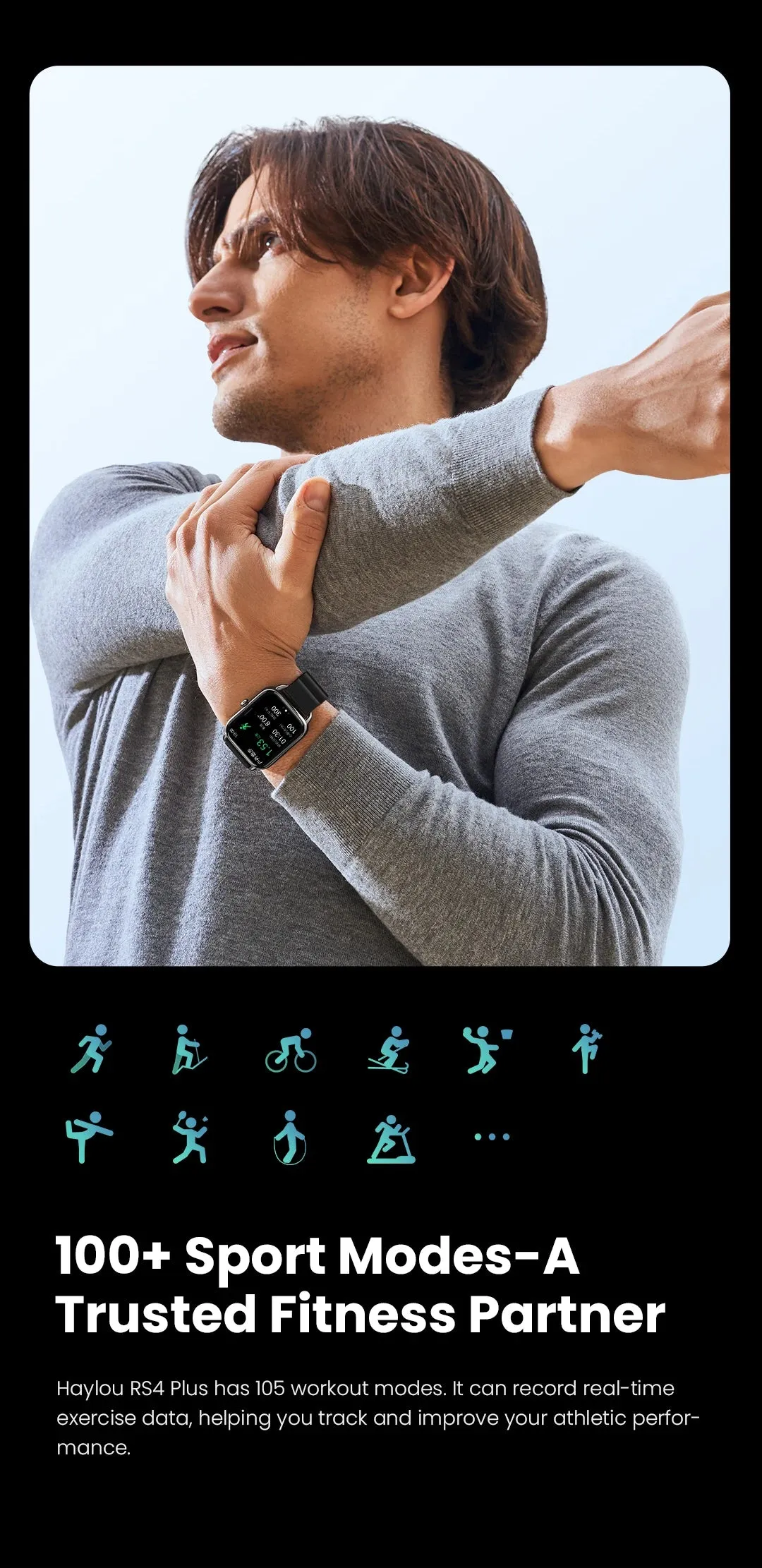 HAYLOU RS4 Plus 1.78" Retina AMOLED Smart Watch